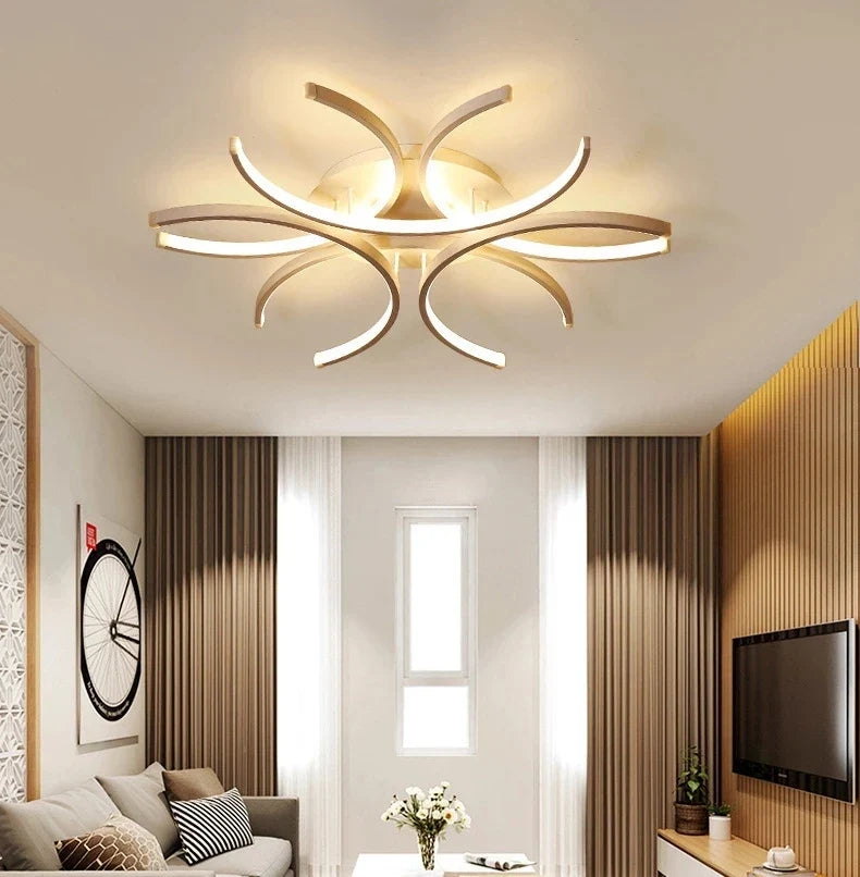 Plafonnier moderne à leds créatif pour décoration intérieure Ophélie Orée - Une Note Actuelle dans le Décor