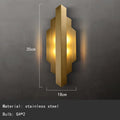 Applique murale — Moderne en acier inoxydable doré pour intérieur