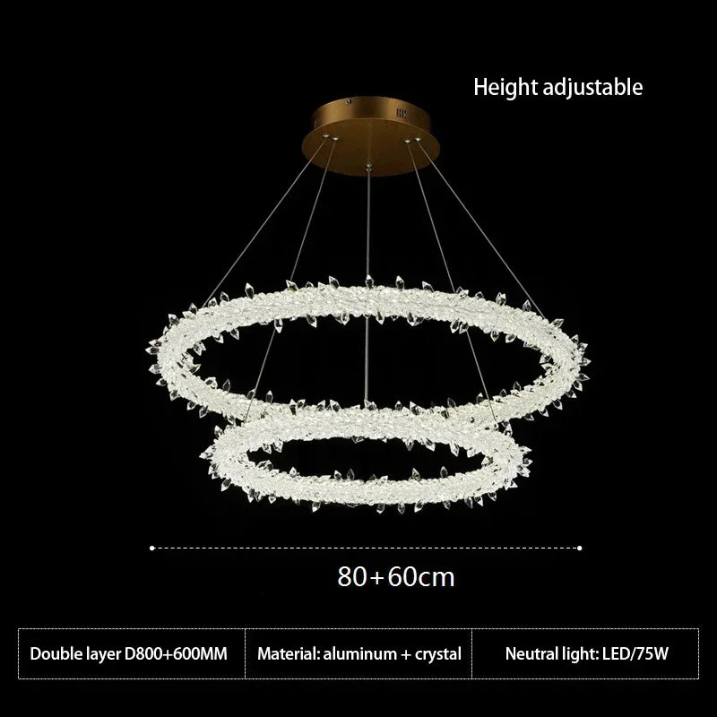 Lustre — Moderne en cristal design pour décoration intérieure élégante