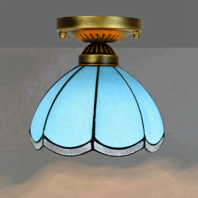 Plafonnier moderne en éclairage led nordique pour balcon et allée Hélène Cantate en Verre - Reflets Délicats & Élégance Visuelle