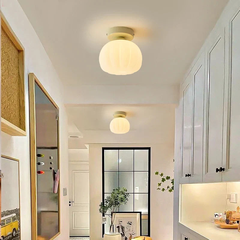 Plafonnier — LED design nordique moderne en forme de fleur de citrouille