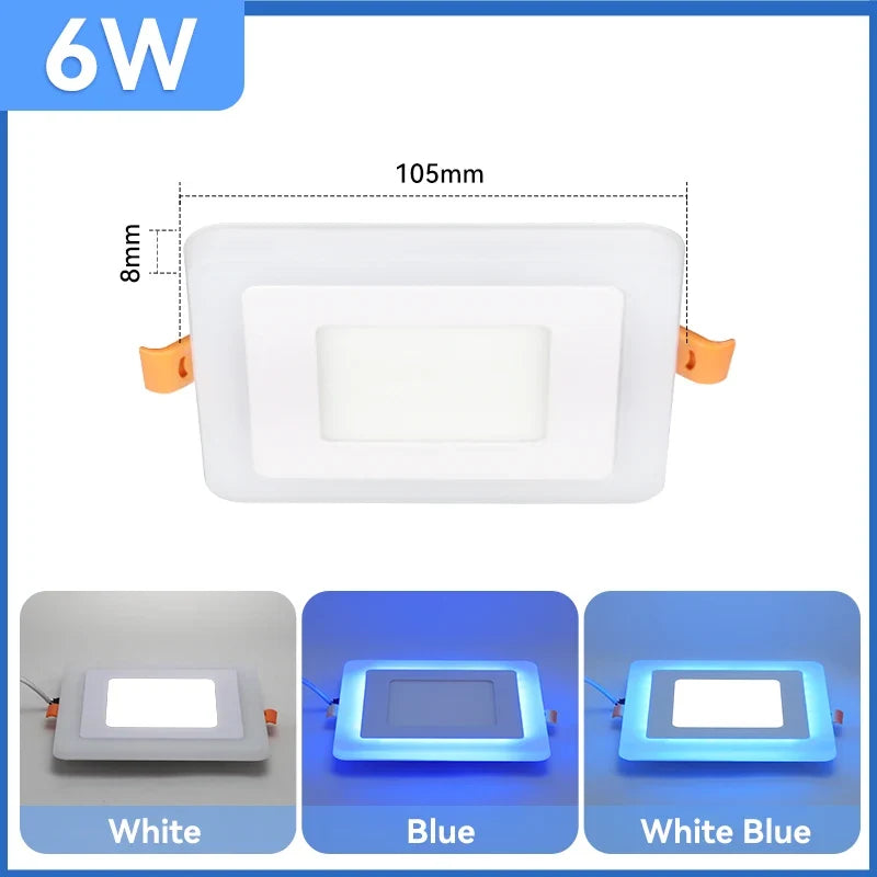 Plafonnier encastré à led lumière froide design moderne pour intérieur Nora Nocturne - Esprit Contemporain & Décor Élégant