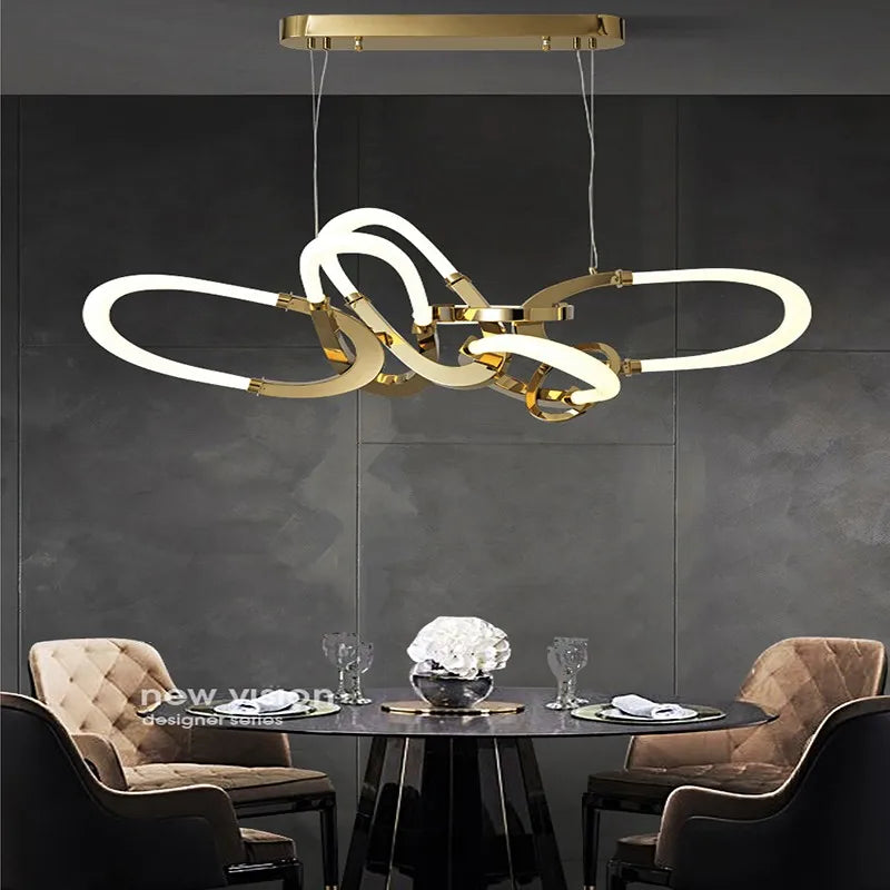 Lustre — En acier inoxydable galvanisé design irrégulier