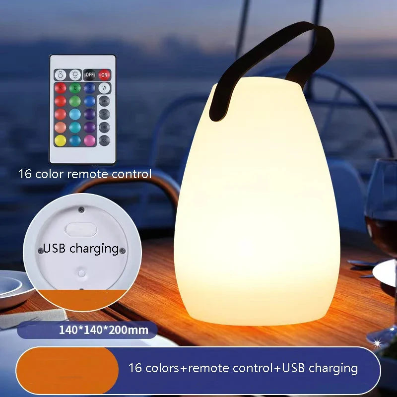 Lampe de table extérieure sans fil avec télécommande intelligente – Avelin Épure