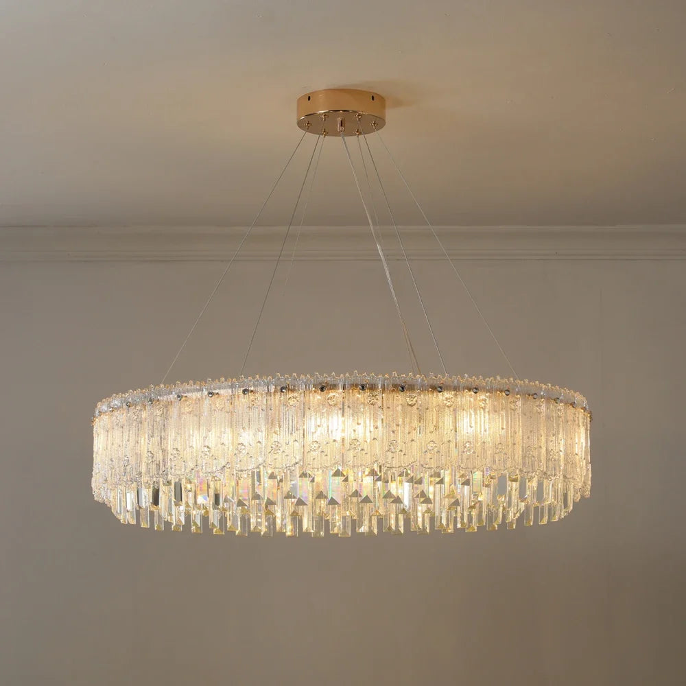 Lustre — Moderne en cristal pour décoration haut de gamme