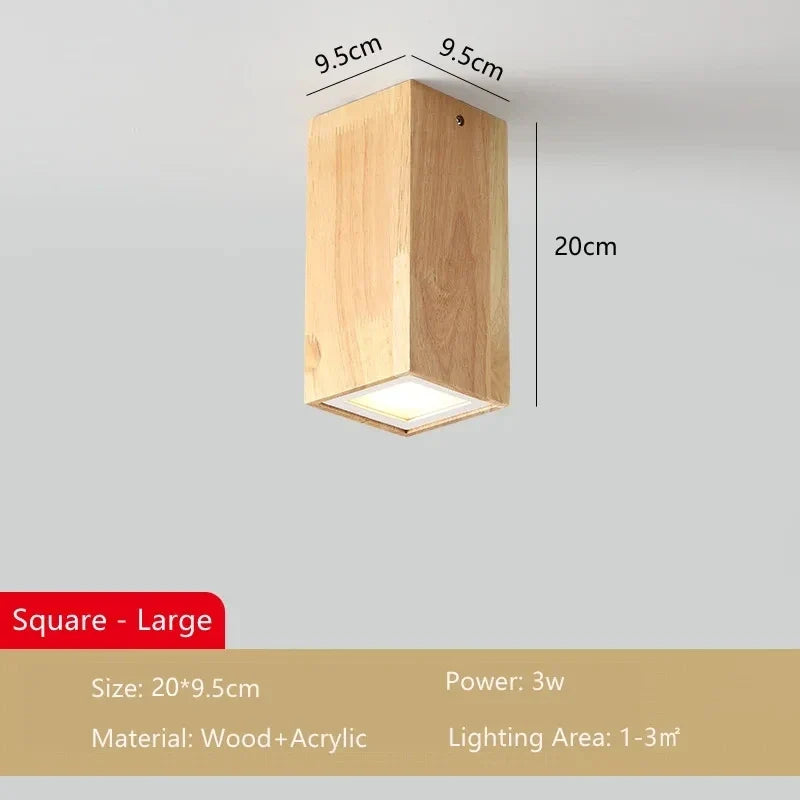 Lampe plafonnier moderne bois surface Milène Silhouette - Une Présence Naturelle Apaisante