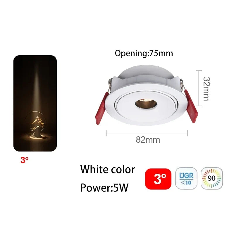 Spot led ultra fin à angle de faisceau pour éclairage intérieur Suzon Solstice en Aluminium - Une Présence Décorative Affirmée