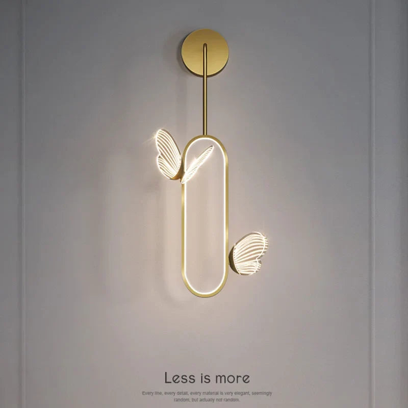 Applique murale — LED papillon design nordique pour décoration intérieure