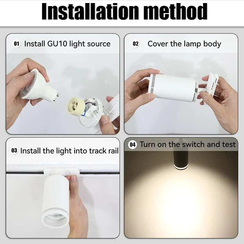 Spot — LED sur rail pour éclairage intérieur moderne et fonctionnel