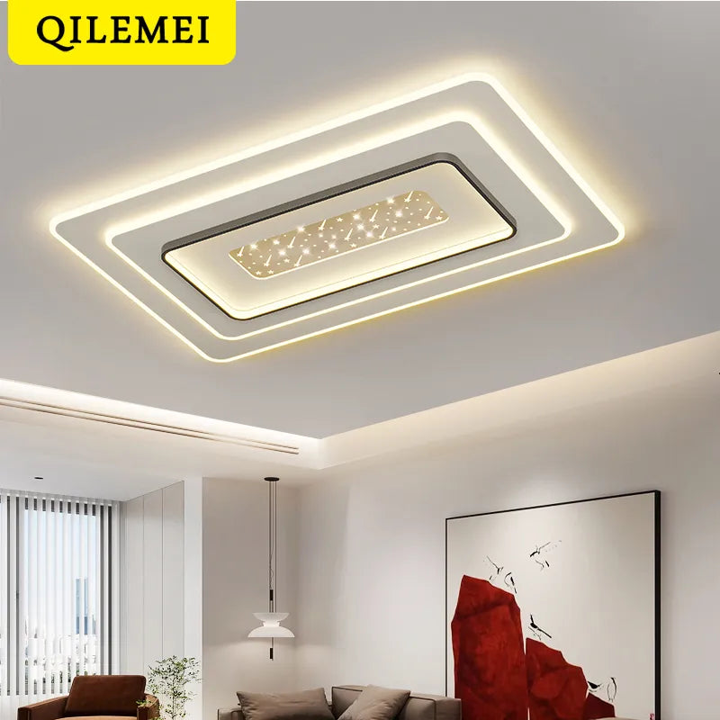 Lampe Plafond moderne à LEDs pour chambre cuisine étude éclairage salon luminosité réglable Led plafonnier luminaire Isaline Clairval - Une Note Actuelle dans le Décor