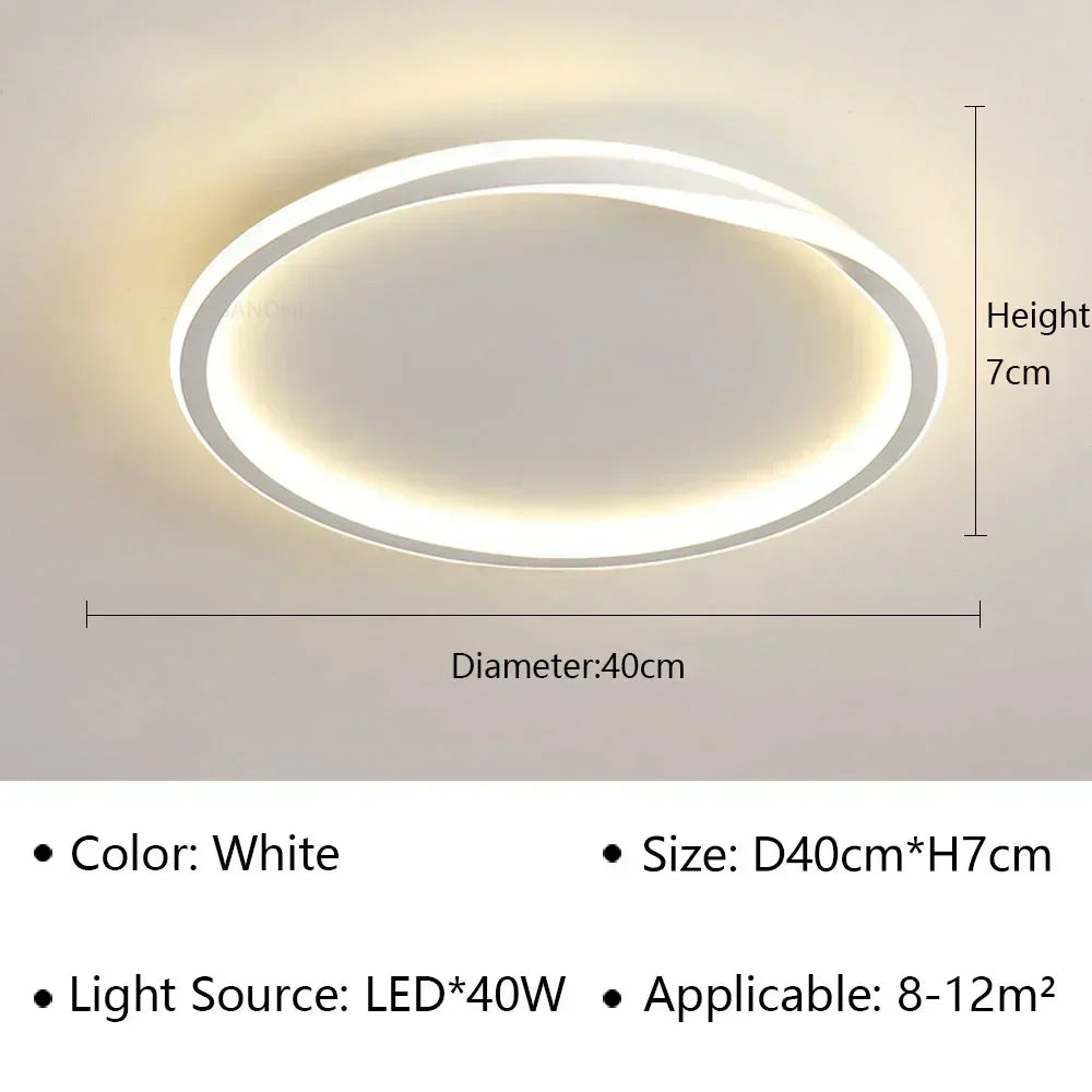 Plafonnier moderne à leds pour décoration intérieure élégante Eugène Silhouette - Présence Moderne & Harmonie Intérieure