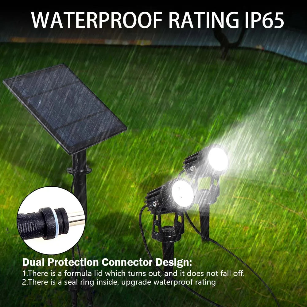 Spot solaire LED de jardin, RVB ou blanc, IP65 – Solerive