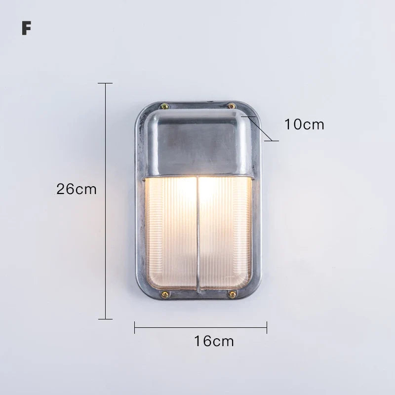 Applique murale — LED rétro industrielle étanche pour extérieur et jardin