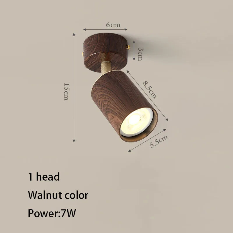 Spot — LED en saillie avec ampoule remplaçable et têtes réglables