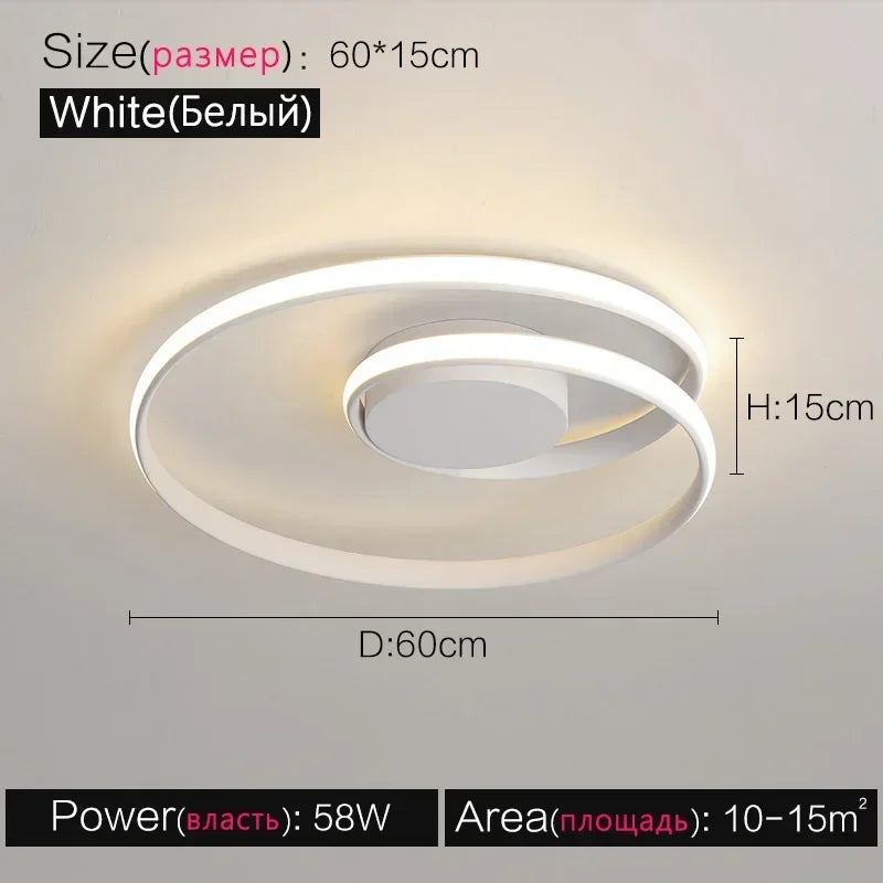 Plafonnier — Moderne en aluminium LED créatif nordique