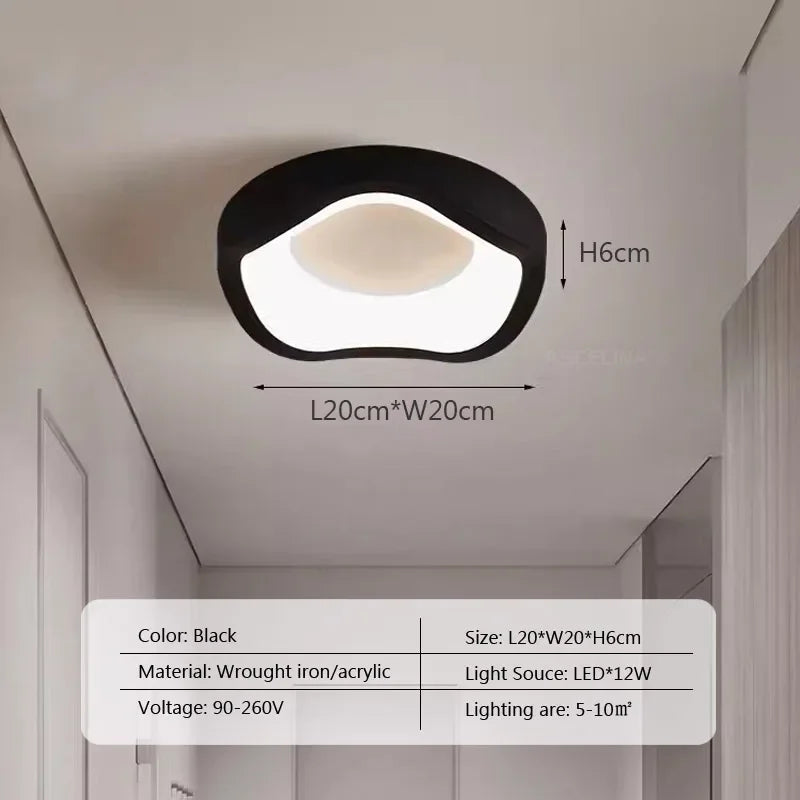 Plafonnier LED nordique pour salon Olympe Partition - Lignes Épurées & Atmosphère Sereine