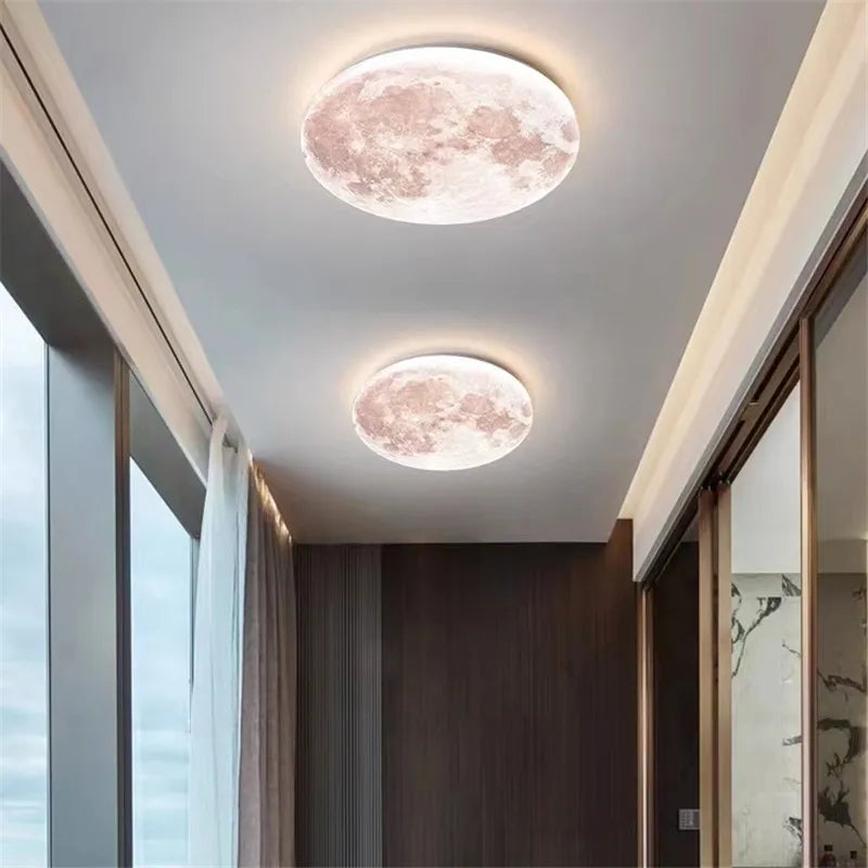 Plafonnier — Lune lampe LED éclairage romantique pour balcon et chambre enfant