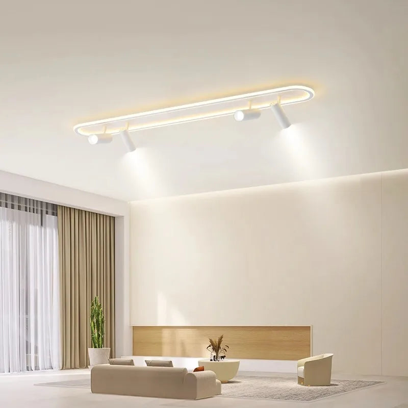 Spot éclairage led intérieur déco minimaliste moderne pour lustre Albane Silhouette - Lignes Épurées & Atmosphère Sereine