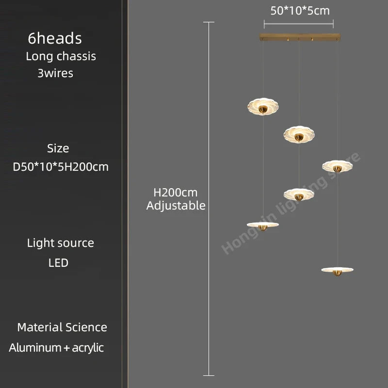 Lustre — Moderne à LED pour éclairage intérieur élégant