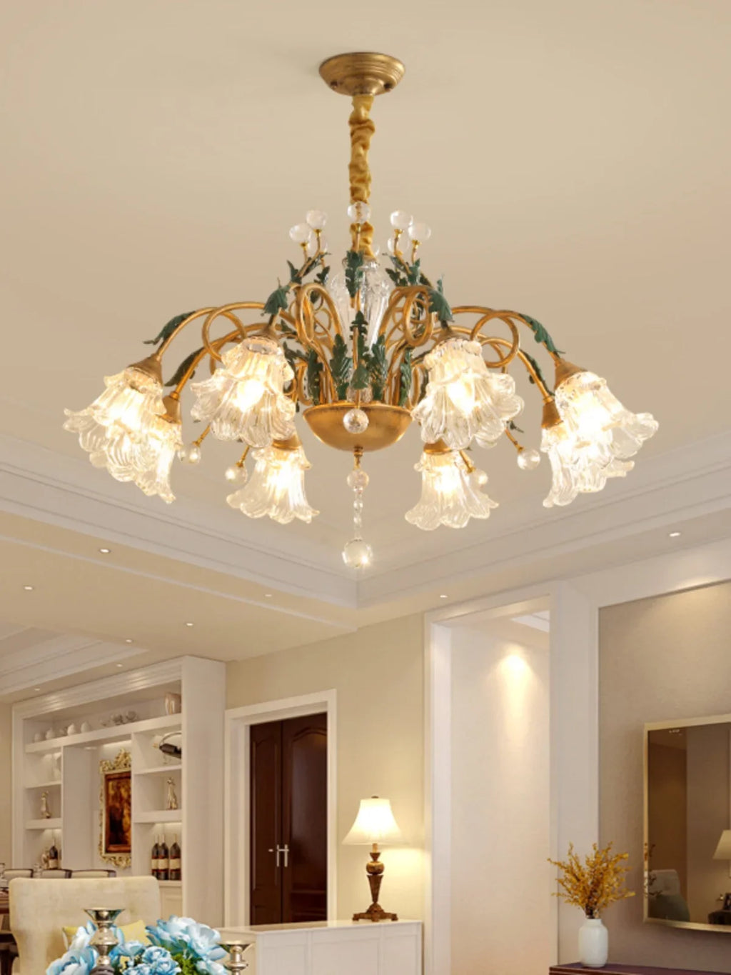 Lustre — En cristal rustique pour éclairage intérieur industriel