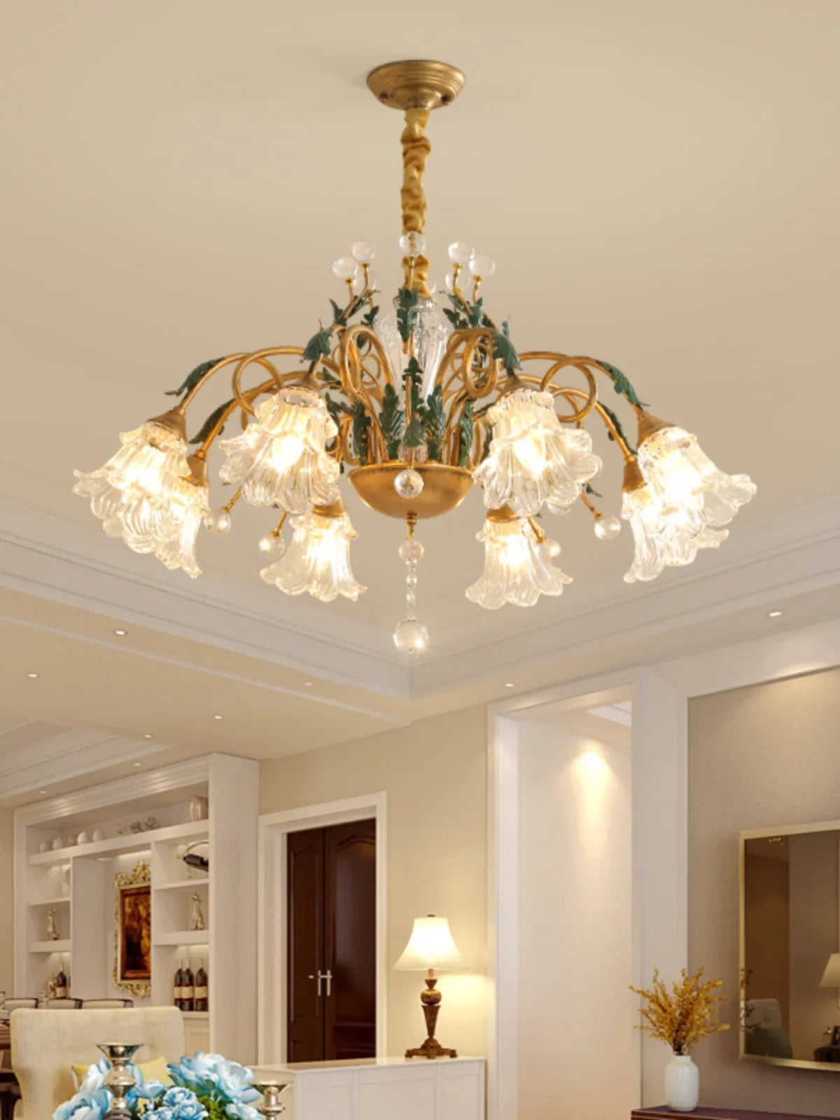 Lustre — En cristal rustique pour éclairage intérieur industriel