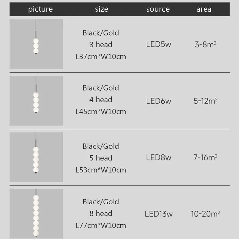 Suspension — En verre nordique LED cuivre vent gourde 3-8 tête chevet suspendu décor lampe pour étude chambre salon éclairage