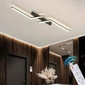 Plafonnier led ligne moderne pour salon étude éclairage Marin Onde - Esprit Contemporain & Décor Élégant