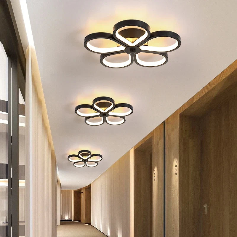 Plafonnier — Moderne LED allée lumière plafonniers vestiaire couloir balcon Foyer plafonnier acrylique décoration maison lustre Luminaire