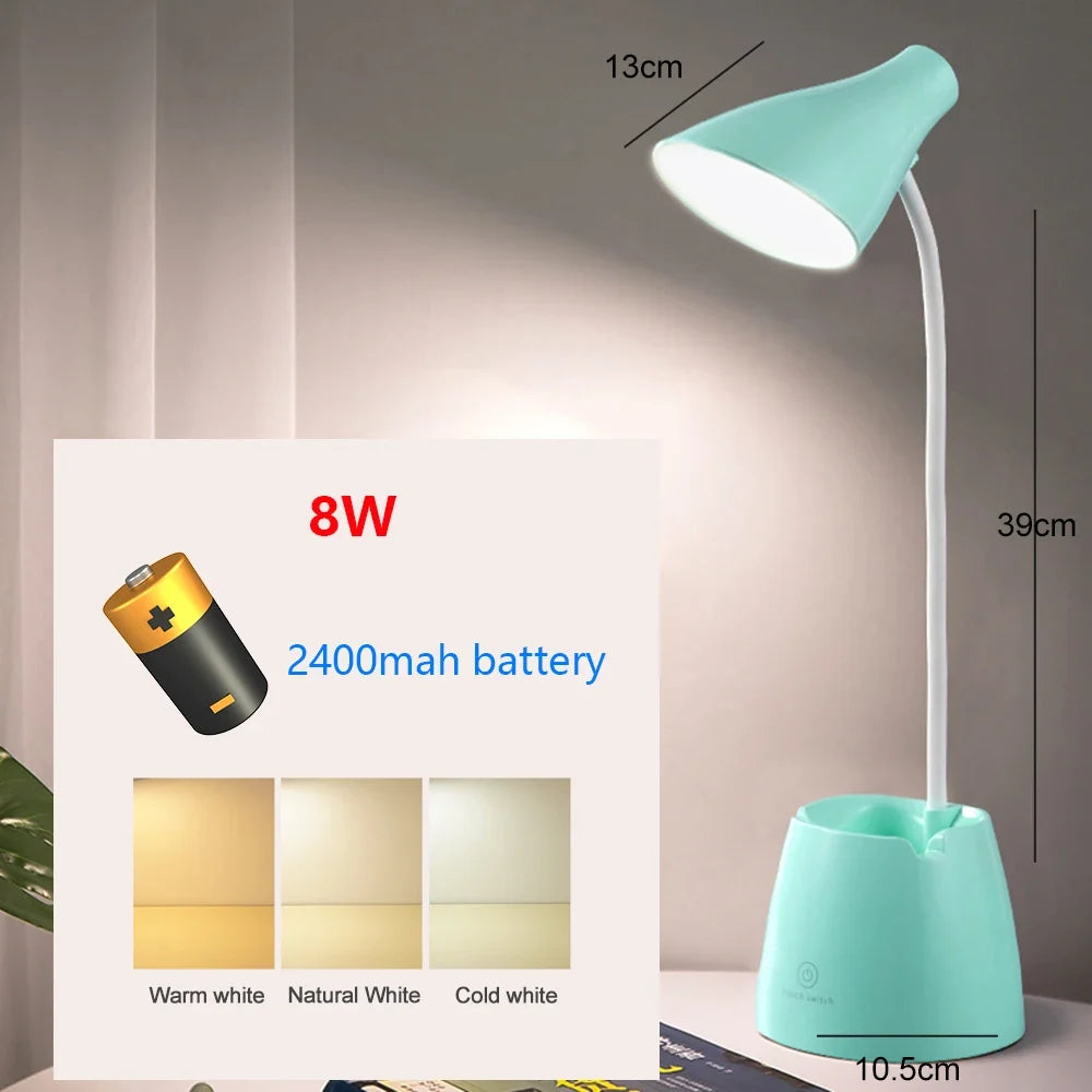 lampe de bureau led tactile usb avec protection des yeux