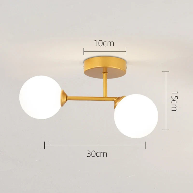Plafonnier — LED plafonnier décor intérieur chambre salon couloir boule nordique