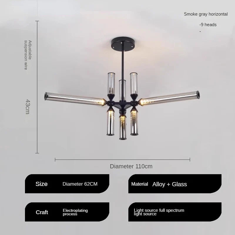 lampe à poser en verre design italien pour espaces modernes
