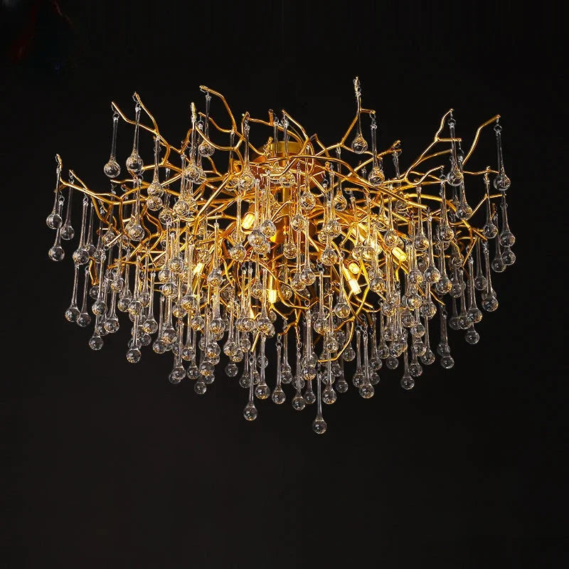 Lustre — Nordique en cristal éclairage à LED pour décoration intérieure