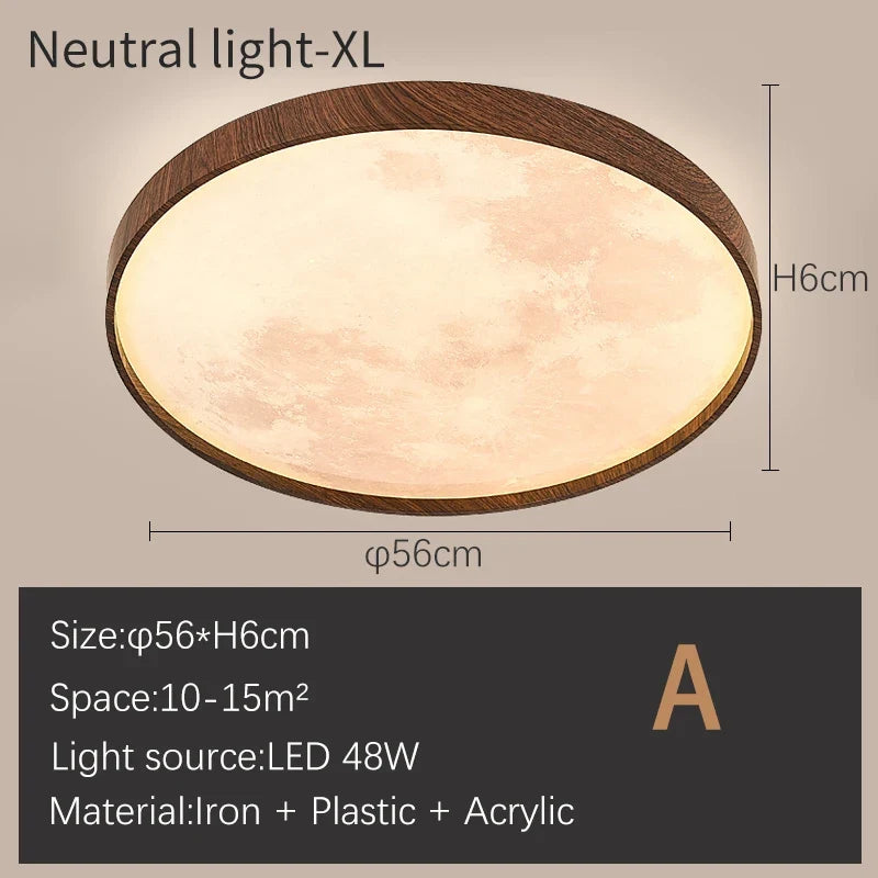 Plafonnier — Lune moderne LED à intensité variable