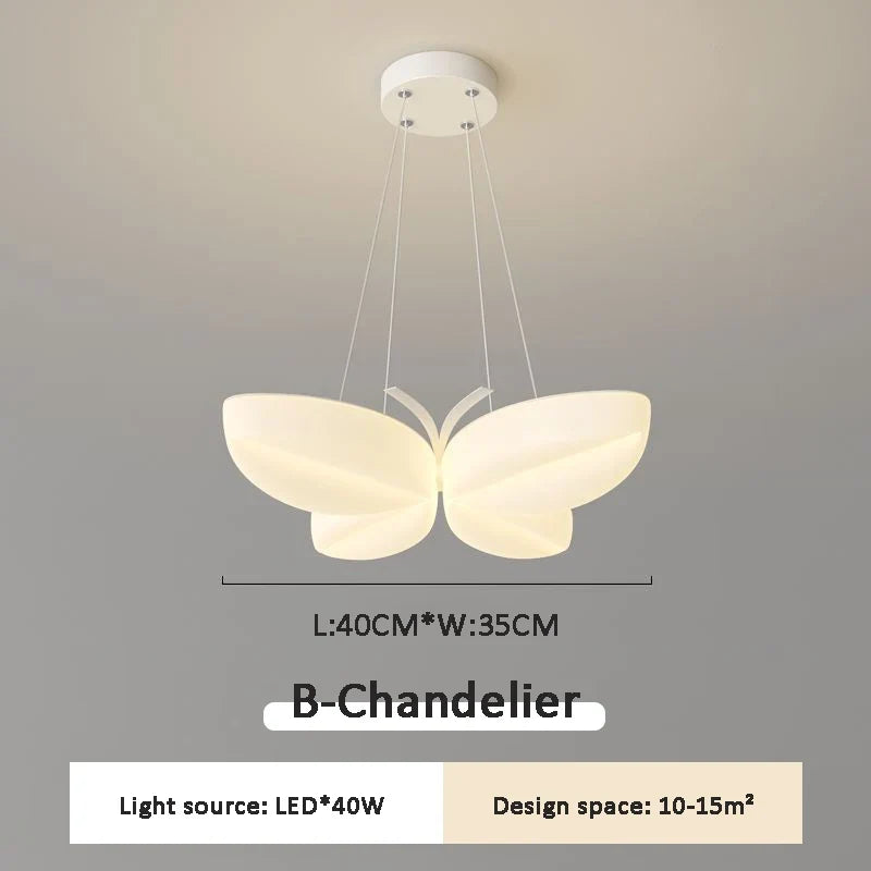 Plafonnier créatif papillon pour chambre de petite fille Hortense Épurelle - Une Touche Élégante dans le Décor
