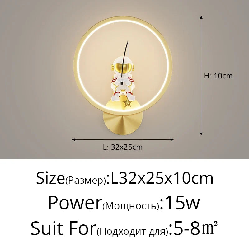 lampe de chevet lune astronaute décor minimaliste moderne