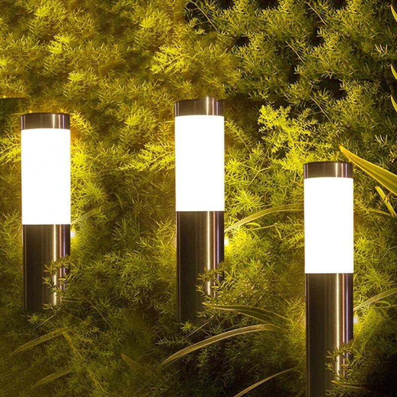 Borne solaire en acier inoxydable à allumage automatique pour allée – Inorée