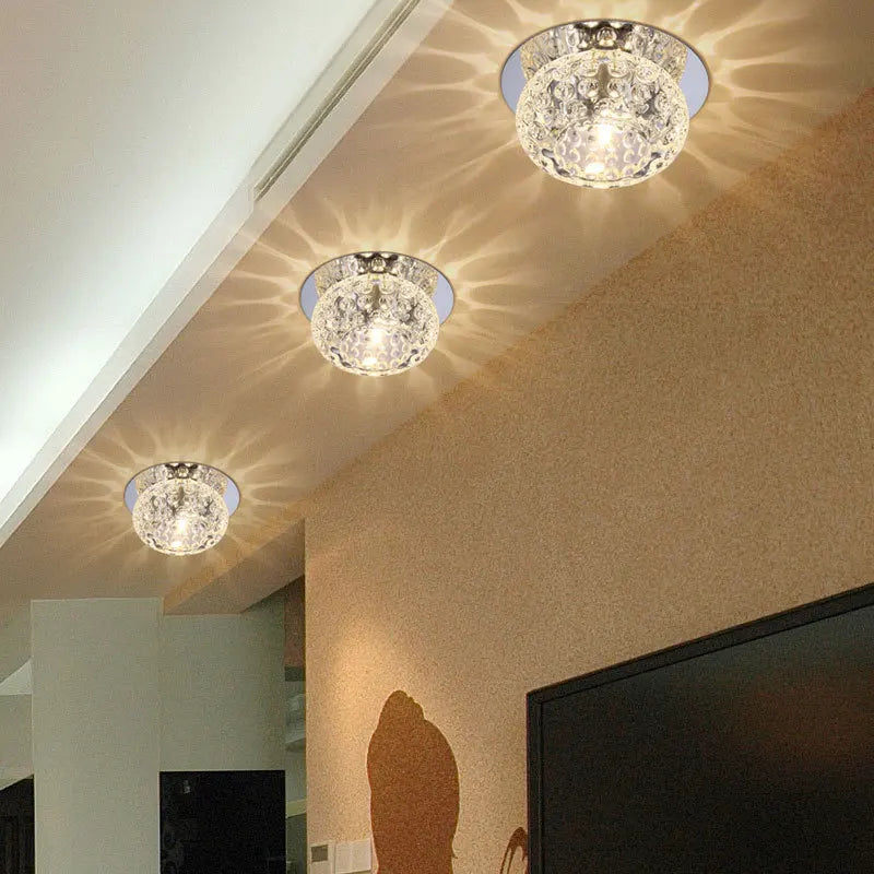 Plafonnier en cristal à led pour décoration moderne Cléa Écho - Une Note Scintillante dans le Décor
