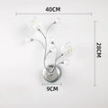 Applique murale en cristal doré pour intérieur décoratif Flore Rêve - Simplicité & Caractère au Quotidien