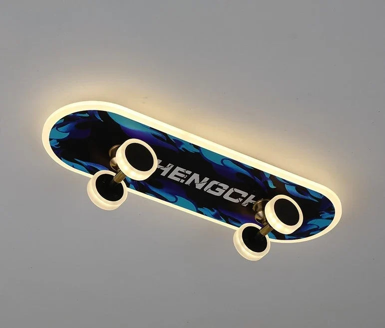 Plafonnier créatif nordique skateboard pour chambre d'enfant moderne Lisandre Essor - Esprit Épuré & Harmonie Intérieure