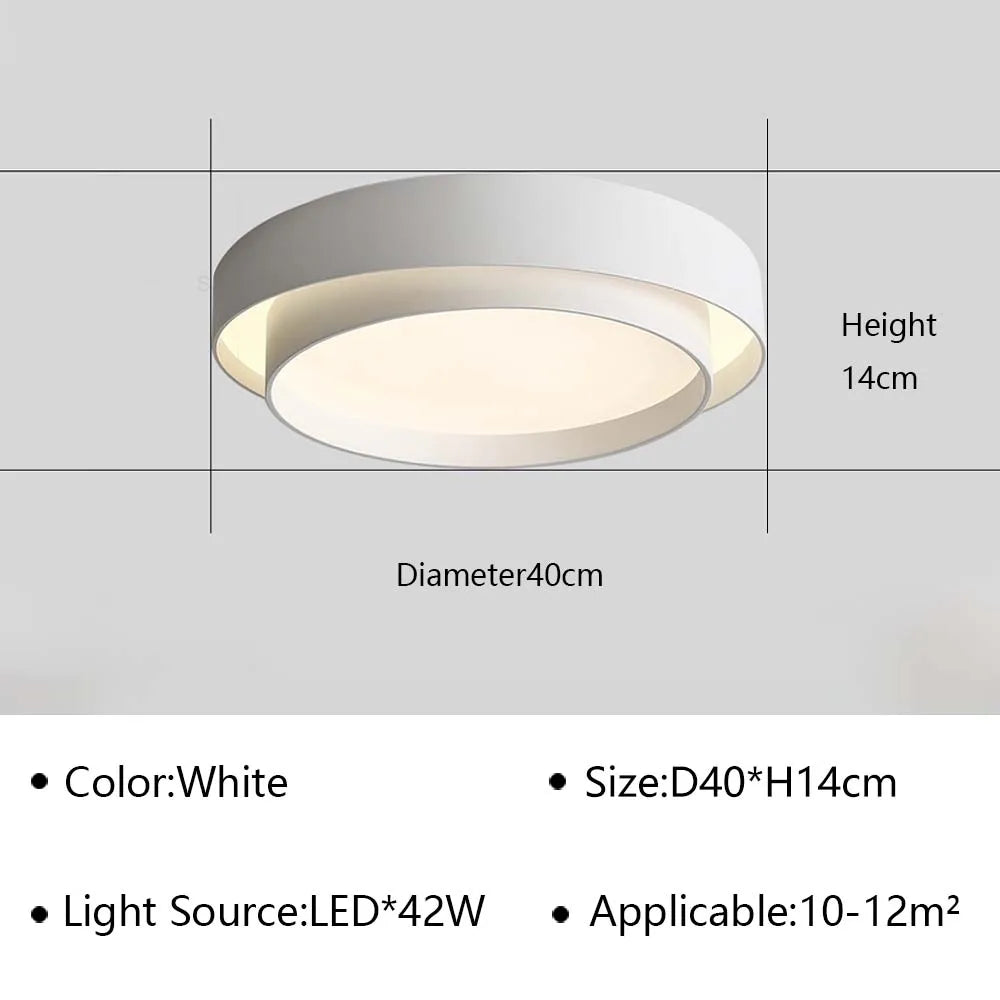 Plafonnier — LED ultra mince lustre moderne intérieur