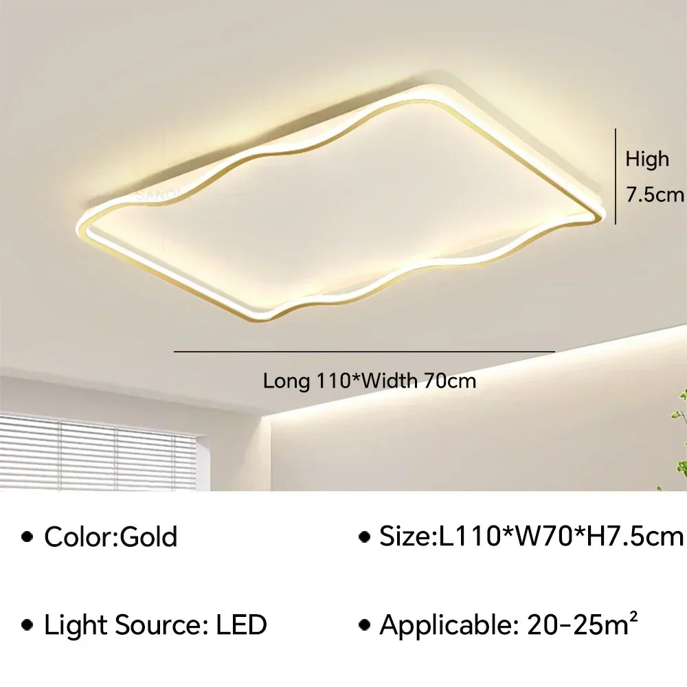 Plafonnier moderne à leds pour éclairage intérieur décoratif Tiphaine Esquisse - Une Note Actuelle dans le Décor