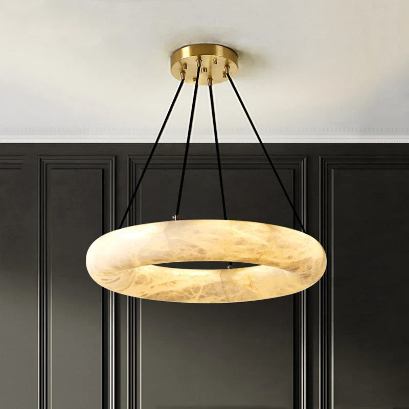 Lustre — En marbre naturel espagnol pour hôtel luxueux