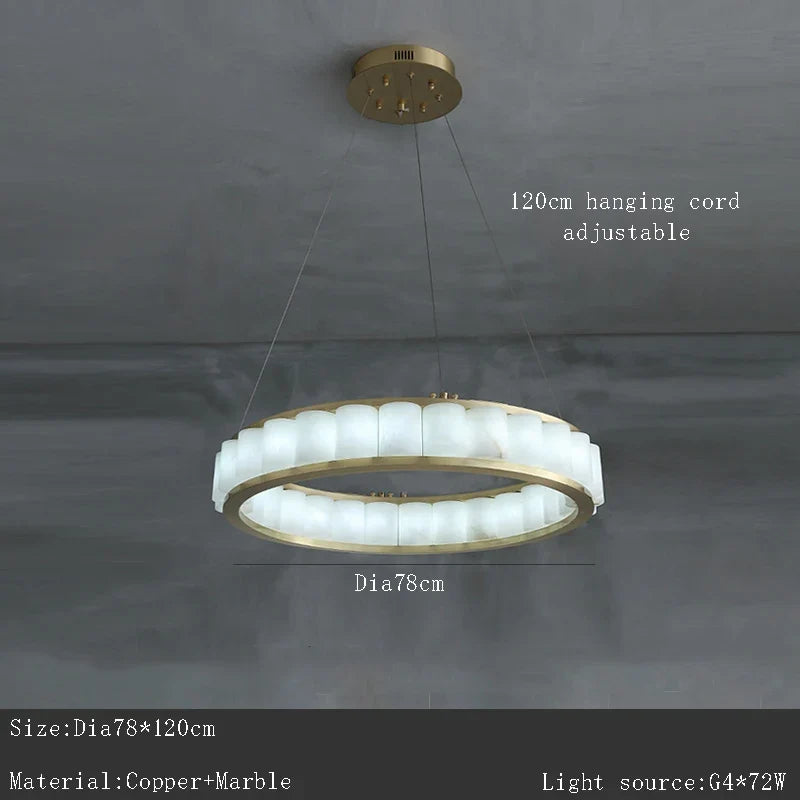 Lustre — En marbre naturel espagnol de grand luxe pour hôtel