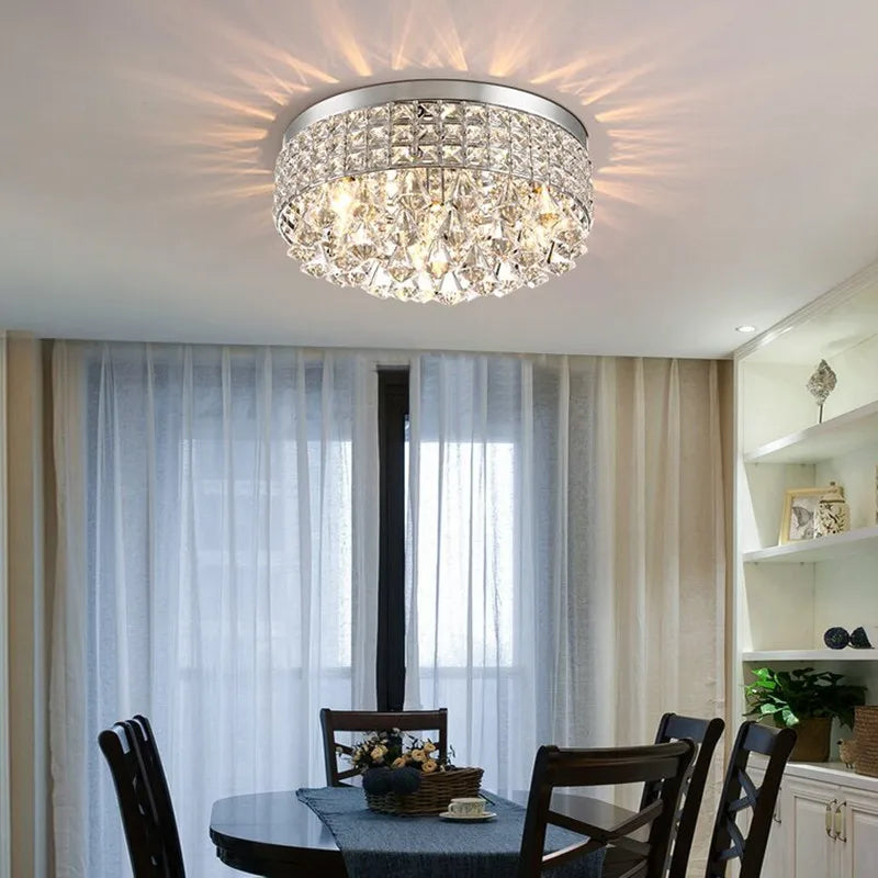 Plafonnier en cristal design moderne pour intérieur élégant Lucine Rêverie - Reflets Étincelants & Décor Élégant