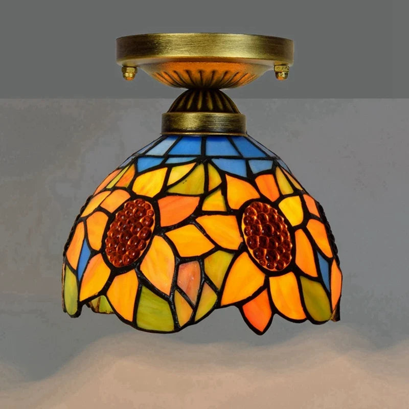 Plafonnier moderne en éclairage led nordique pour balcon et allée Hélène Cantate en Verre - Reflets Délicats & Élégance Visuelle