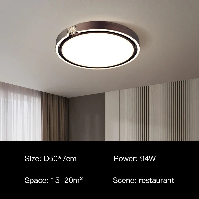 Plafonnier moderne à anneau design luxe pour intérieur Alma Matin en Anneau - Une Silhouette Tout en Rondeur