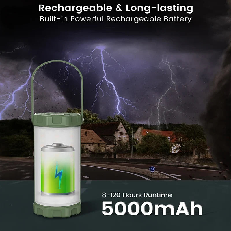 Lampe de camping rechargeable 106 LED portable et pratique – Évarine Aube