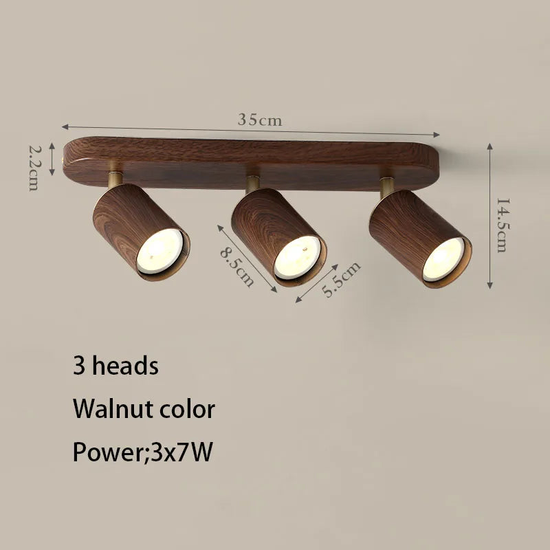 Spot — LED en saillie avec ampoule remplaçable et têtes réglables