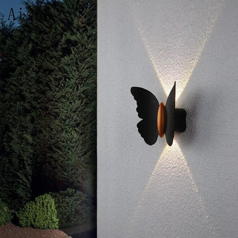 Applique murale — Décorative en forme de papillon étanche pour l'extérieur