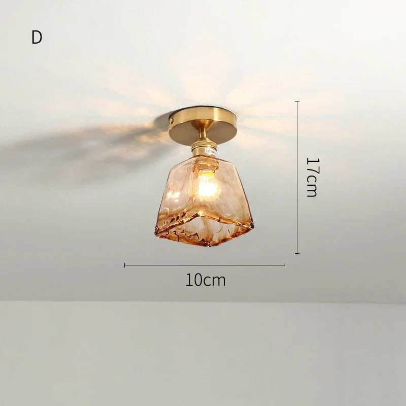 Plafonnier — LED en verre design nordique industriel décoratif
